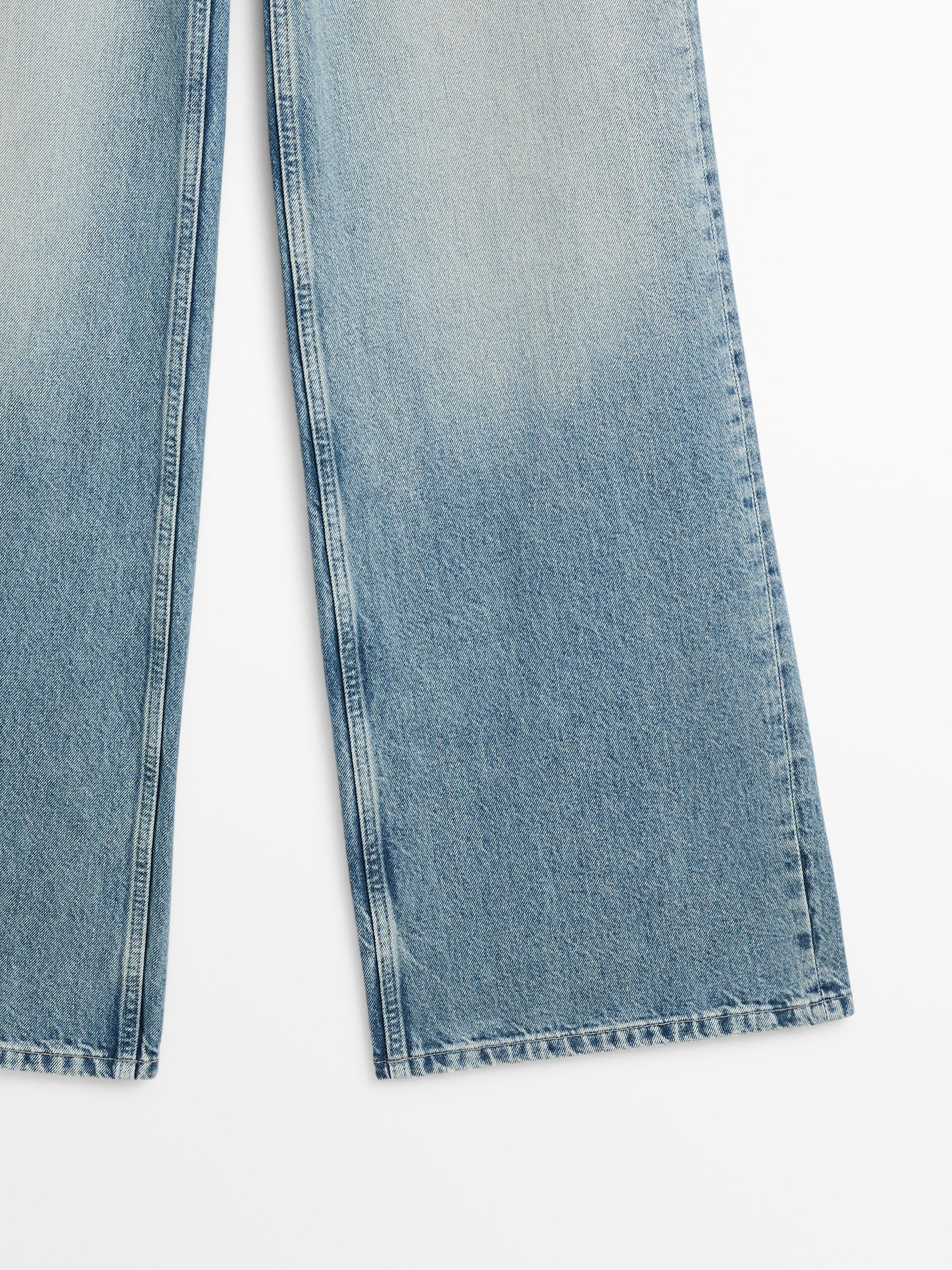 High-waist wide-leg jeans
